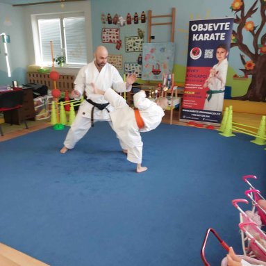 Ukázky karate na MŠ